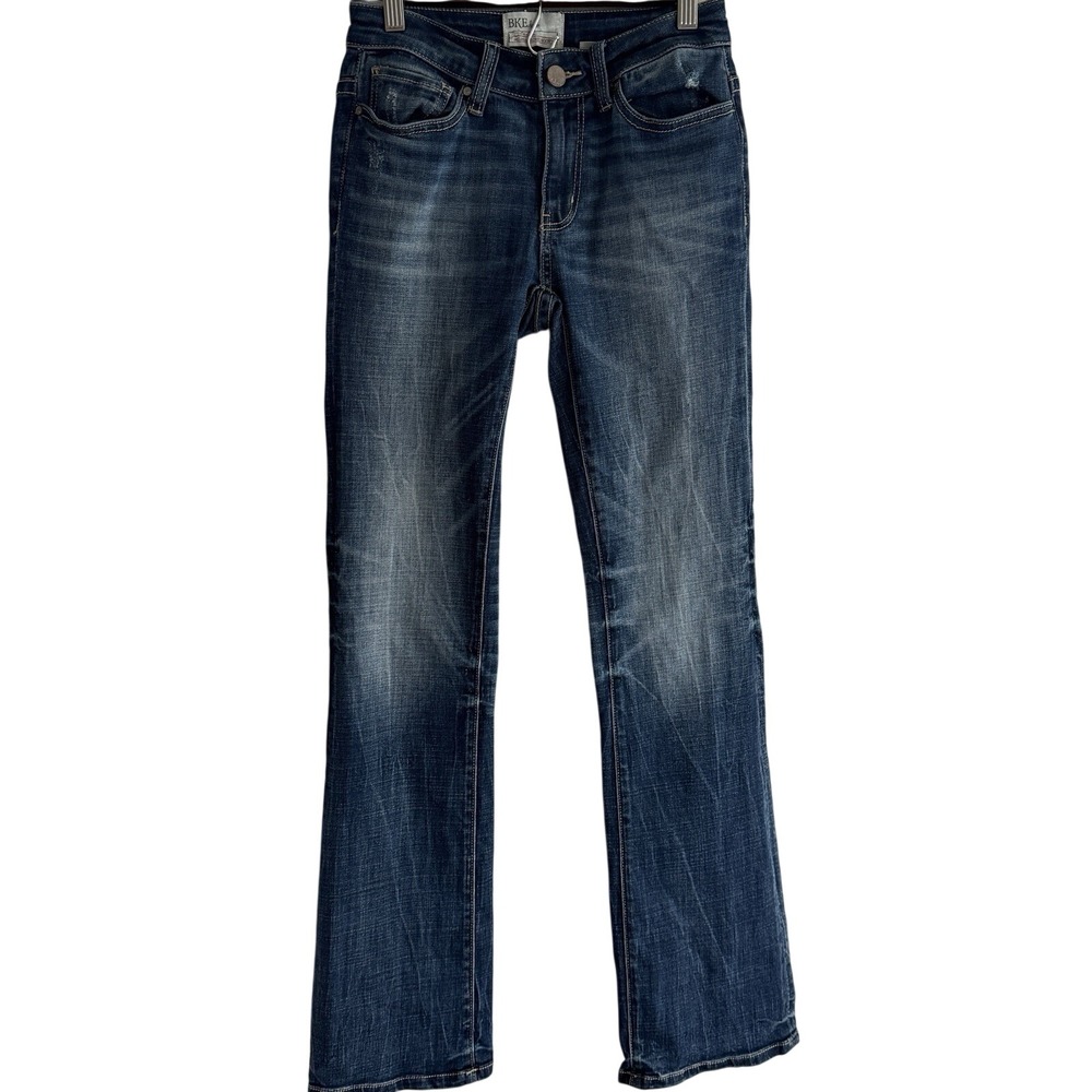BKE Stella Tailored Bootcut Jeans Womens 24R Dark Wash ABK164